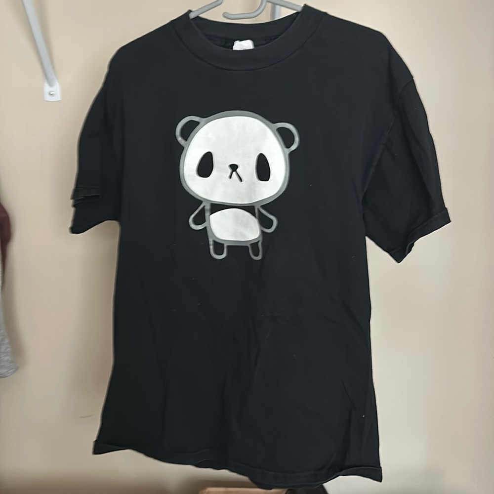 Alstyle Black Panda T-Shirt (M)